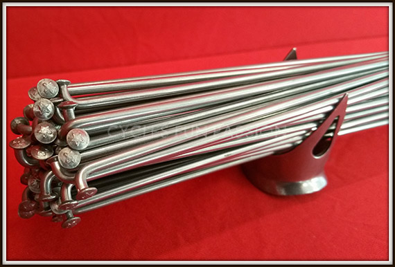 Rayons Acier Inoxydable Robergel Vintage 15G – 308 Mm – Pour Vélo Route/piste – Double épaisseur, France