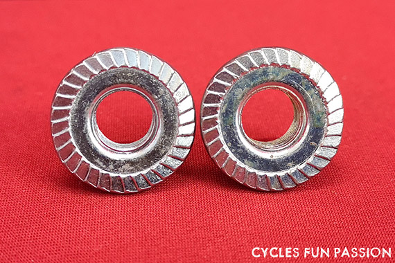 Paire D'écrous De Roue Vélo Ancien – 9,5 Mm – Acier – Vintage